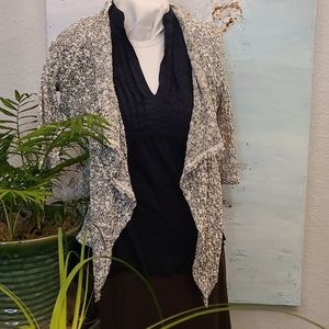 Loose Knit waterfall cardigan
